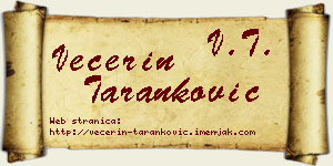 Večerin Taranković vizit kartica